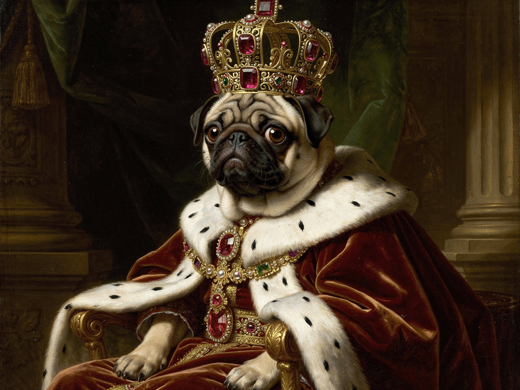 Renaissance portrett av pug